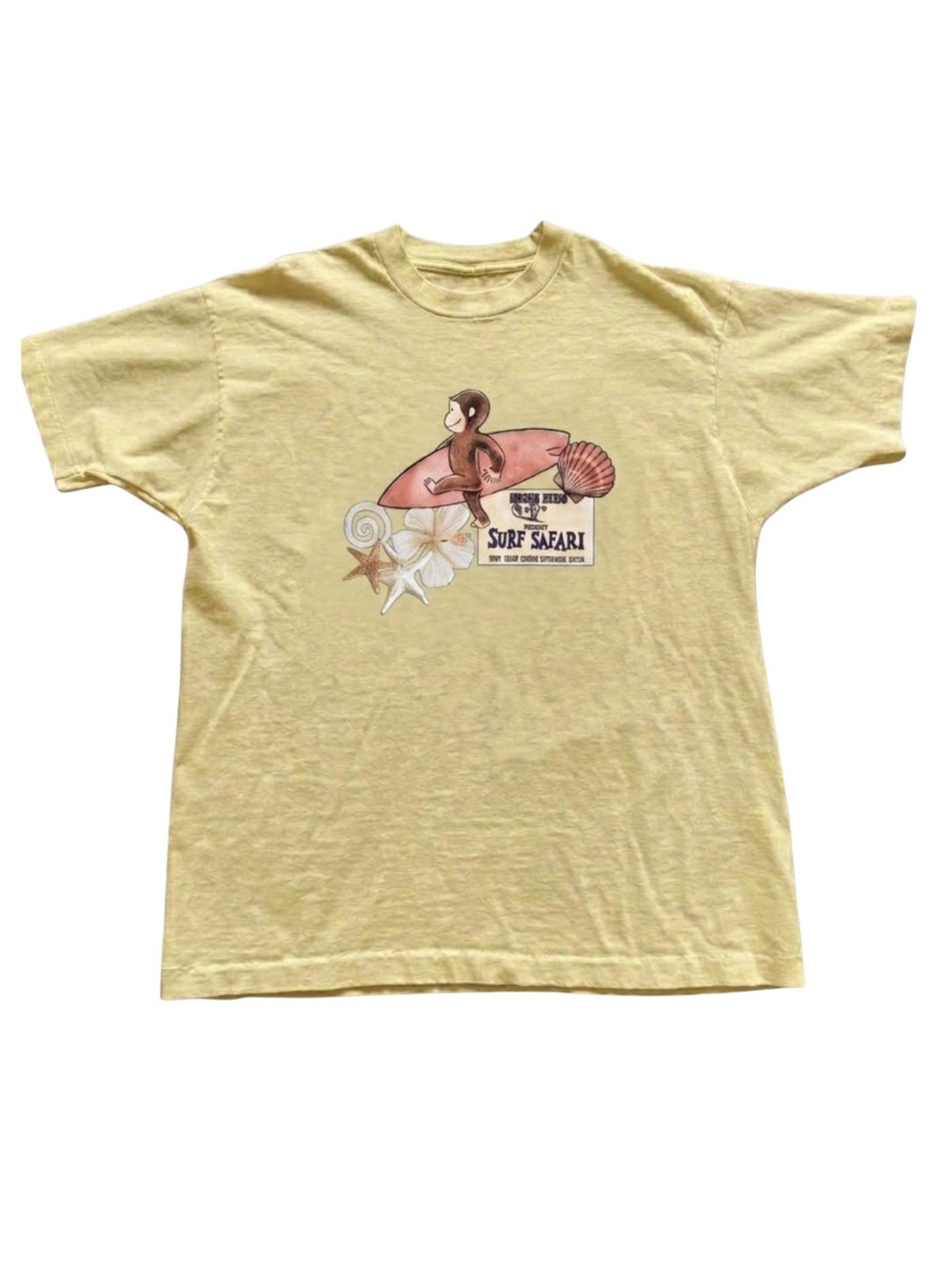 Gildan Surfing Yellow Graphic T-Shirt